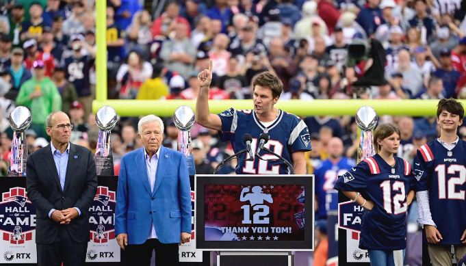 New England Patriots former quarterback Tom Brady 